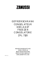 Zanussi ZPL 7120 Instruction Booklet preview