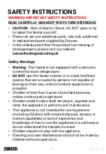 Preview for 4 page of Zanussi ZPPTH1 Manual & Safety Instructions