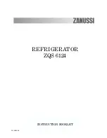 Preview for 1 page of Zanussi ZQS 6124 Instruction Booklet