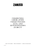 Zanussi ZR 304 CTF Instruction Booklet preview