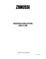 Предварительный просмотр 1 страницы Zanussi ZR714W Instruction Booklet