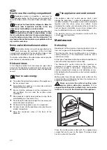 Предварительный просмотр 42 страницы Zanussi ZRA 626 CW Instruction Book