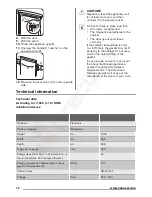 Предварительный просмотр 12 страницы Zanussi ZRA33100WA User Manual