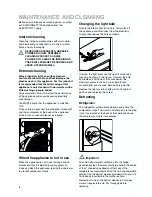 Предварительный просмотр 8 страницы Zanussi ZRB 2825 W User Manual