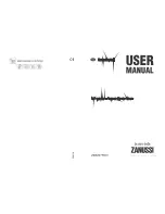 Preview for 1 page of Zanussi ZRB327WO2 User Manual