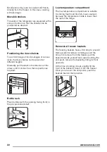 Preview for 22 page of Zanussi ZRB36104WA User Manual