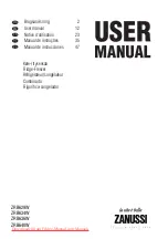 Zanussi ZRB629W User Manual preview