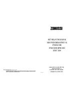 Предварительный просмотр 1 страницы Zanussi ZRC 250 Instruction Booklet