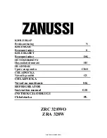 Zanussi ZRC 328WO Instruction Manual preview