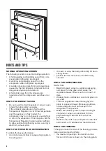 Предварительный просмотр 6 страницы Zanussi ZRG14800WV User Manual