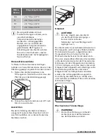 Предварительный просмотр 52 страницы Zanussi ZRG15800WA User Manual