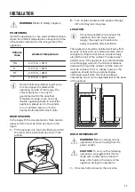 Предварительный просмотр 11 страницы Zanussi ZRG15805WV User Manual