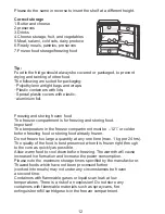 Предварительный просмотр 12 страницы Zanussi ZRG31SW Instruction Manual