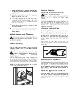 Предварительный просмотр 8 страницы Zanussi ZRG717CW Instruction Book