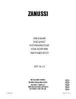 Предварительный просмотр 1 страницы Zanussi ZRT 16 JC Instruction Book