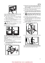 Предварительный просмотр 33 страницы Zanussi ZRX 307 W Instruction Book