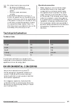 Preview for 21 page of Zanussi ZRX51100WA User Manual