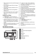 Предварительный просмотр 57 страницы Zanussi ZSC25225XA User Manual