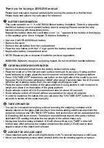 Preview for 4 page of Zanussi ZSE21221BF User Manual