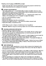 Preview for 4 page of Zanussi ZSE22222DF User Manual