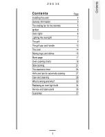 Предварительный просмотр 3 страницы Zanussi ZSG 38 Operating Instructions Manual