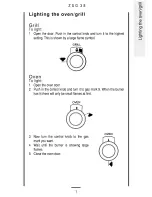 Предварительный просмотр 7 страницы Zanussi ZSG 38 Operating Instructions Manual