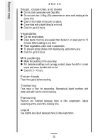 Предварительный просмотр 22 страницы Zanussi ZSG 38 Operating Instructions Manual