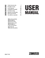 Предварительный просмотр 1 страницы Zanussi zsm17100 User Manual