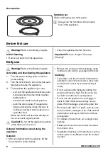 Предварительный просмотр 6 страницы Zanussi ZSM17100XA User Manual