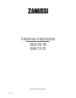 Zanussi ZSS 7 W Instruction Booklet preview