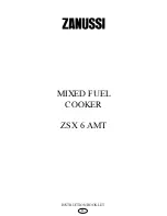 Zanussi ZSX 6 AMT Instruction Booklet предпросмотр