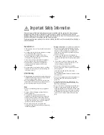 Preview for 2 page of Zanussi ZTE 250 Instruction Booklet