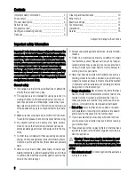 Preview for 2 page of Zanussi ZTE 273 User Manual