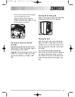 Предварительный просмотр 15 страницы Zanussi ZTE130 User Manual