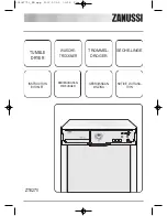 Предварительный просмотр 1 страницы Zanussi ZTE270 Instruction Booklet