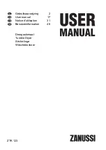 Zanussi ZTK123 User Manual preview