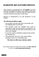 Preview for 16 page of Zanussi ZTPTH1 Manual & Safety Instructions