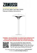 Предварительный просмотр 1 страницы Zanussi ZTTPTH5 Manual & Safety Instructions