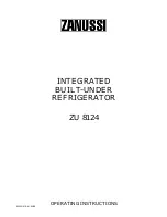 Zanussi ZU 8124 Operating Instructions Manual предпросмотр