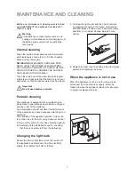 Preview for 7 page of Zanussi ZU 9154 Instruction Booklet