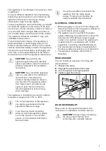 Предварительный просмотр 7 страницы Zanussi ZUAN28FW User Manual