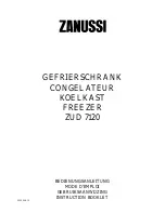 Zanussi ZUD 7120 Instruction Booklet preview