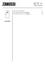 Preview for 1 page of Zanussi ZUNN18ES1 User Manual