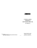 Zanussi ZV 200 R3 Instruction Booklet preview