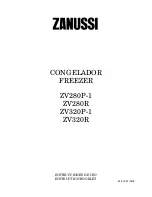 Zanussi ZV280P-1 Instruction Booklet preview