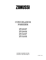 Preview for 1 page of Zanussi ZV280P Instruction Booklet