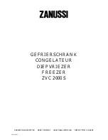 Zanussi ZVC 2000 S Instruction Booklet preview