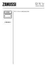 Preview for 1 page of Zanussi ZVENW6X3 User Manual