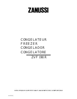 Zanussi ZVF 190 R Instruction Booklet preview