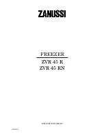 Zanussi ZVR 45 R Instruction Booklet preview